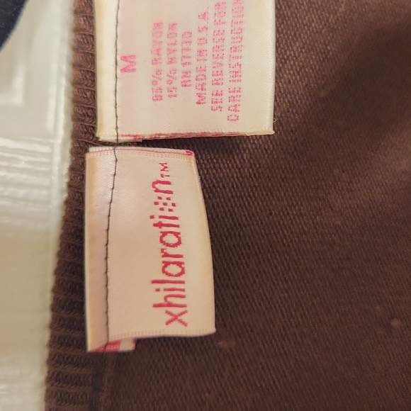 Xhilaration Women's Brown Open Front RayonBlend Short SleeveCardigan Wrap Size M - Picture 3 of 9